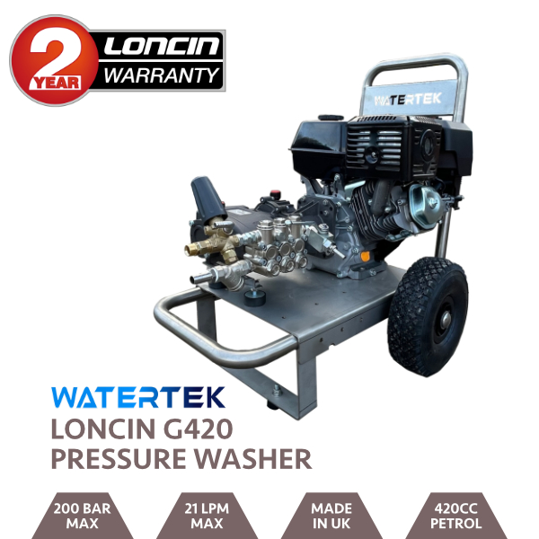 Watertek Loncin G420 21LPM 200 Bar Pressure Washer